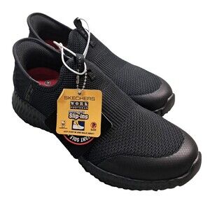 NEW Skechers Slip-on Work Slip Resistant Mens 8 Electrical Hazard Shoes Sneakers